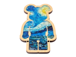 Quebra-cabeça De Madeira Emoldurado - Estampa De Urso, 86 Peças, 10x1x19 Cm