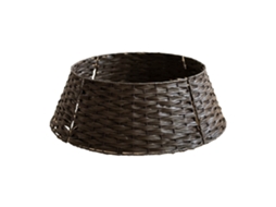 Saia Grande para Árvore de Natal, Estilo Vintage Escandinavo, Base Redonda em Forma de Cesto com Estrutura e Cerca, Ergonômico, Uso Diário STELASPLEN