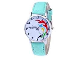 Relógio de Pulso Analógico de Quartzo com Pulseira de Pu Estilo Moderno e Simples (mintcream)