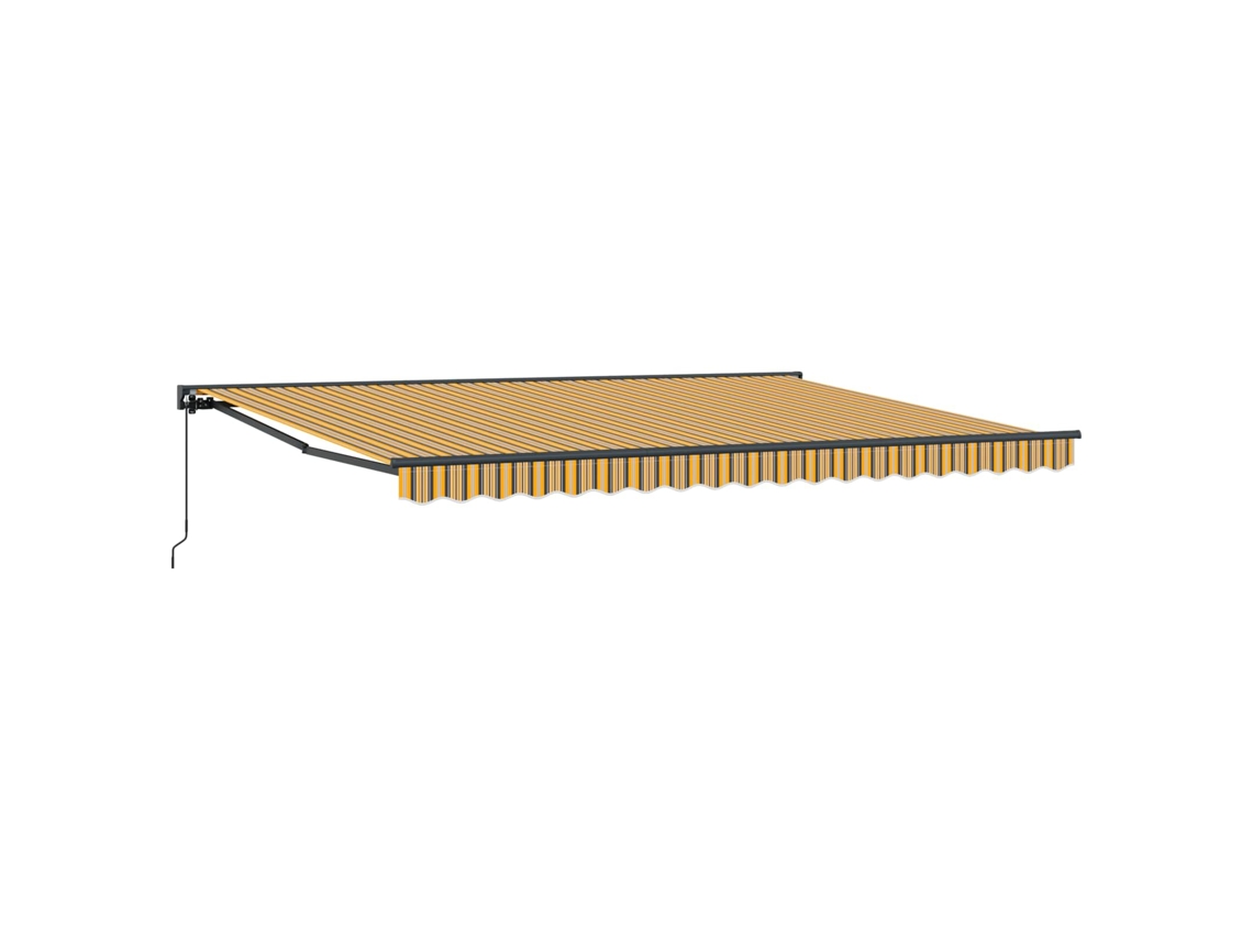 Conjunto 1 Toldo Retrátil Vidaxl Antracite Alumínio (4,5 × 3,5 M)