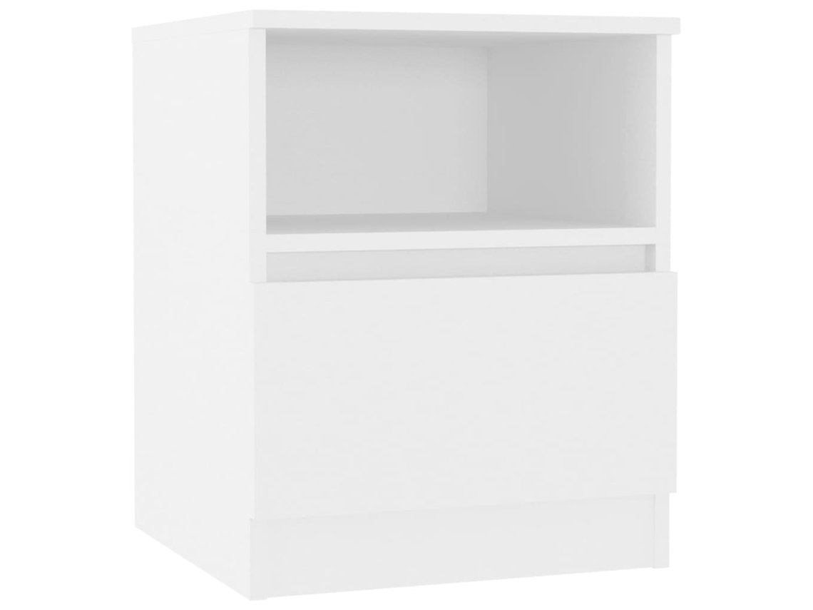 Bed Cabinet, Bed Cabinets Vidaxl Branco Madeira Processada (n/a)