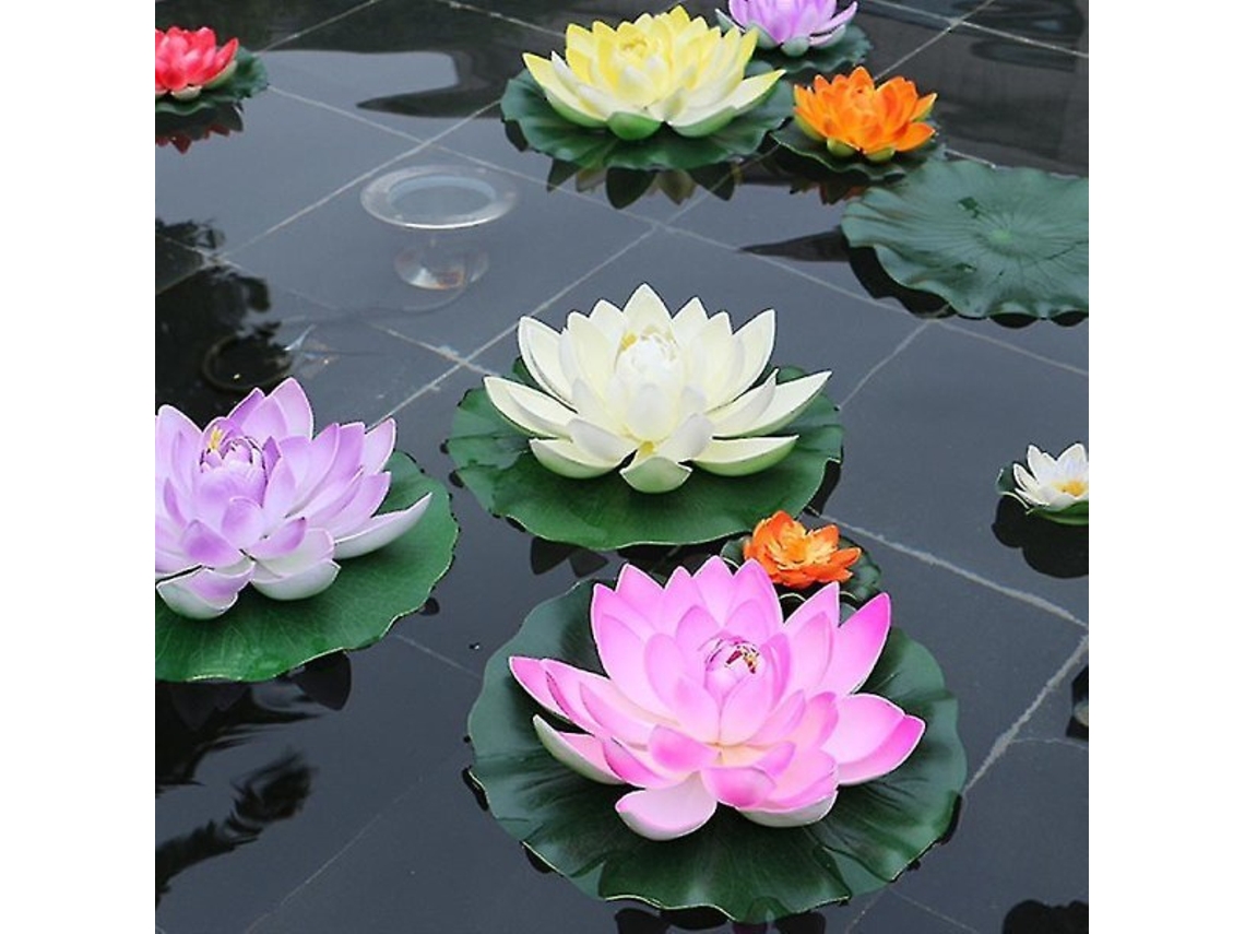 Flor Artificial Flutuante de Lírio d'água Eva Lotus AQUAFORGE