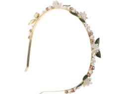 Tiara Decorativa Com Miçangas E Lantejoulas - Acessório De Cabelo Criativo