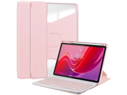 Capa Com Teclado Bluetooth Para Lenovo Tab M11 330fu Rosa