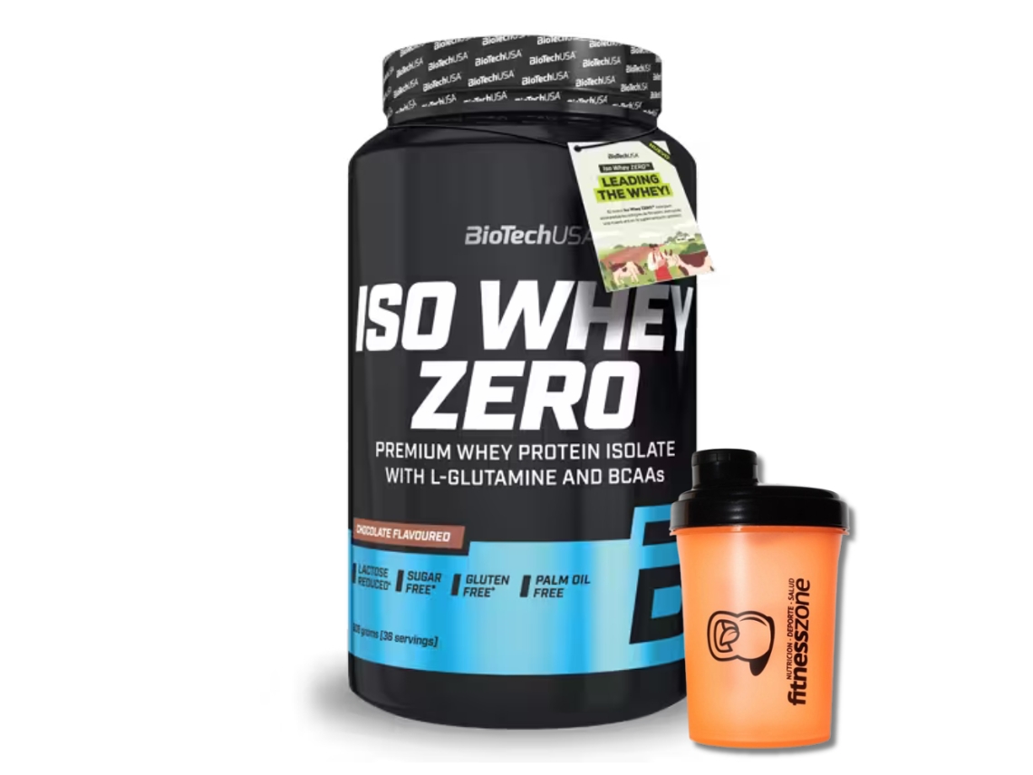 Iso Whey Zero 908 Gr - Shaker Fitnesszone GRÁTIS de morango!