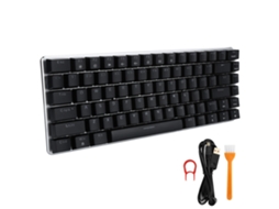Teclado mecânico para jogos Lurelia Ajazz AK33 RGB com retroiluminação e switches azuis para PC e laptop.