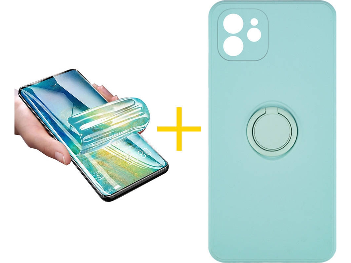 Capa + Película para iPhone 12 SKYHE Verde Água