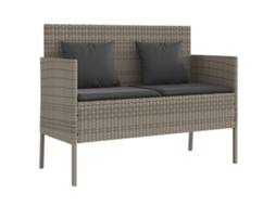 Garden Bench, Garden Benches Vidaxl Cinzeto Rattan / Vime (n/a)
