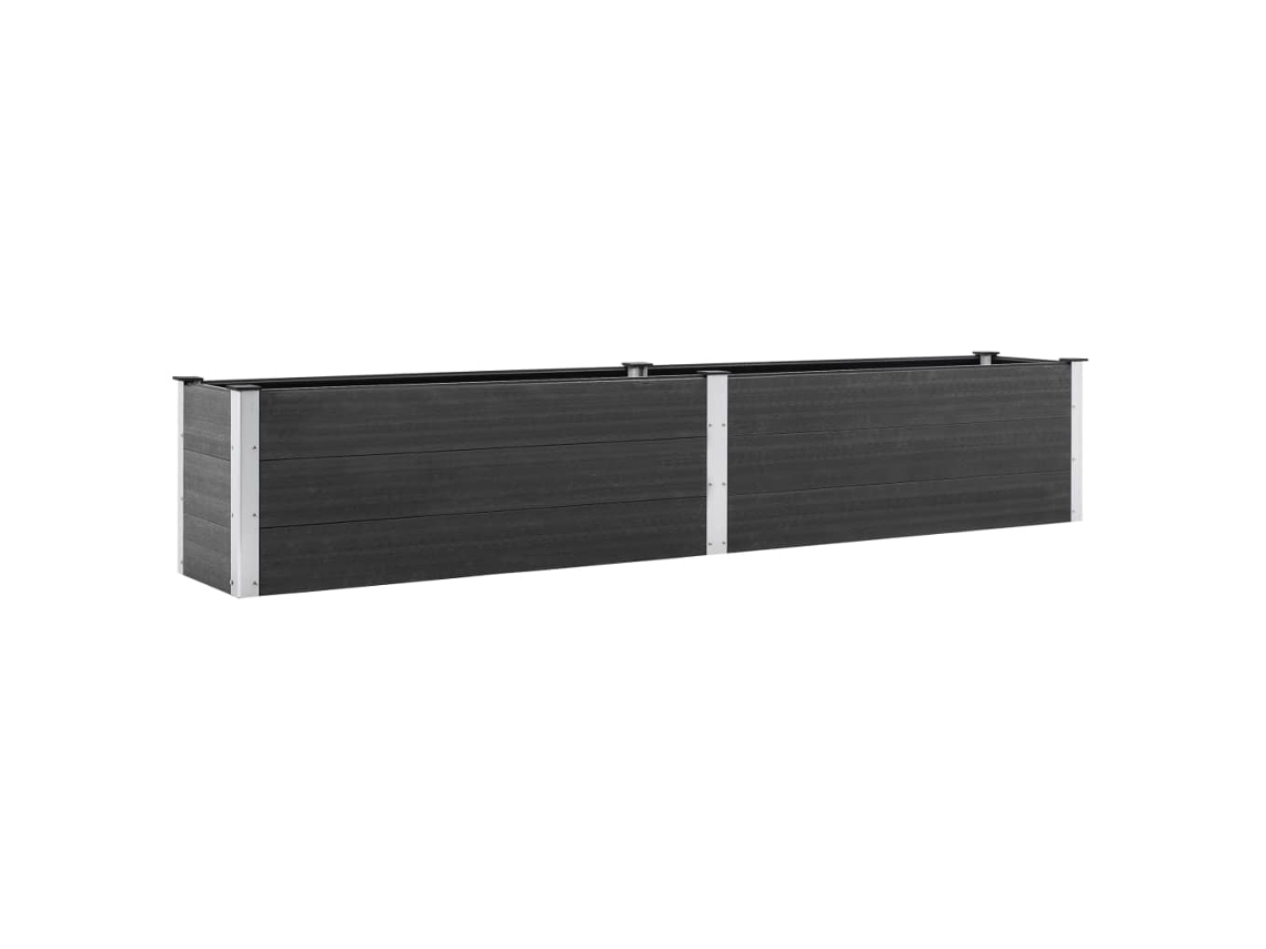 Garden Raised Bed, Garden Raised Beds Vidaxl Cinzeto Wpc (200 X 50 X 54 Cm)