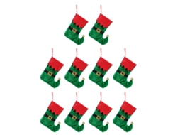 10 Meias De Natal Personalizadas Com Bolinhas, Ajustáveis ​​​​e Penduradas Para Decoração De Natal. Loja Olysi