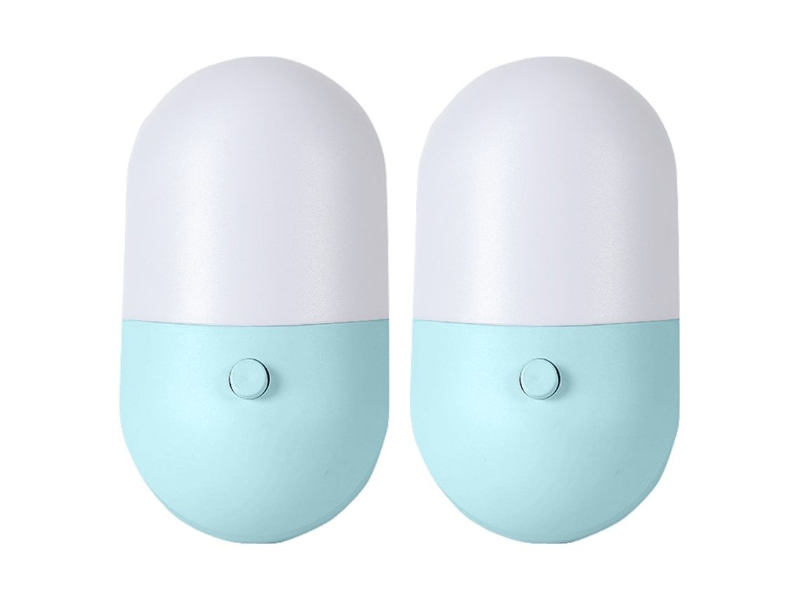 Elysve Luz Noturna 2pcs, Azul Para Jardim