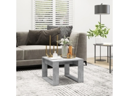 Vidaxl Mesa De Apoio 50x50x35 Cm Derivados De Madeira Cinzento Cimento
