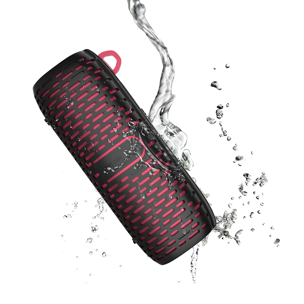 (vermelho) Alto-falante De Bicicleta De 6 W E 1200 Mah Com Bluetooth 5.0