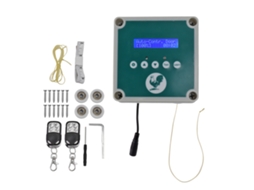 Porta Automática de Galinheiro com sensor de luz, temporizador, controle remoto IP44 S/MARCA
