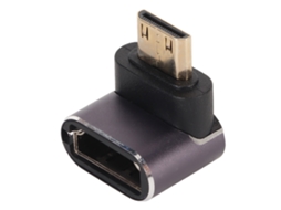 Adaptador mini HDMI a HDMI de 270 grados S/MARCA, con luz LED, compatible 8K UHD 2.1
