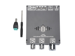Placa amplificadora estéreo digital 2.0 canais Bluetooth 160W+160W, controle de graves e agudos | S/MARCA