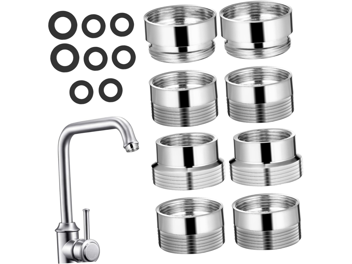 Kit De 8 Peças Com Adaptadores Para Mangueira Torneira Cozinha,