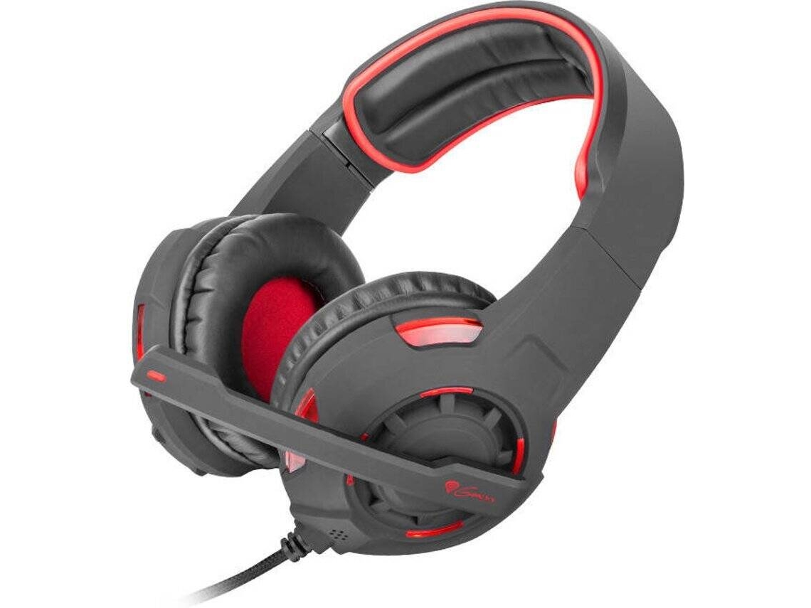 Auscultadores Gaming com Fio GENESIS HX60 (Over Ear - Multiplataforma - Noise Cancelling - Preto)