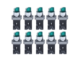 Veloriskku-10 Peças De Interruptores De Botão Berm Normalmente Fechados Knob Switch Ac220v/ac24v Bem-xb2-20xd/3124v
