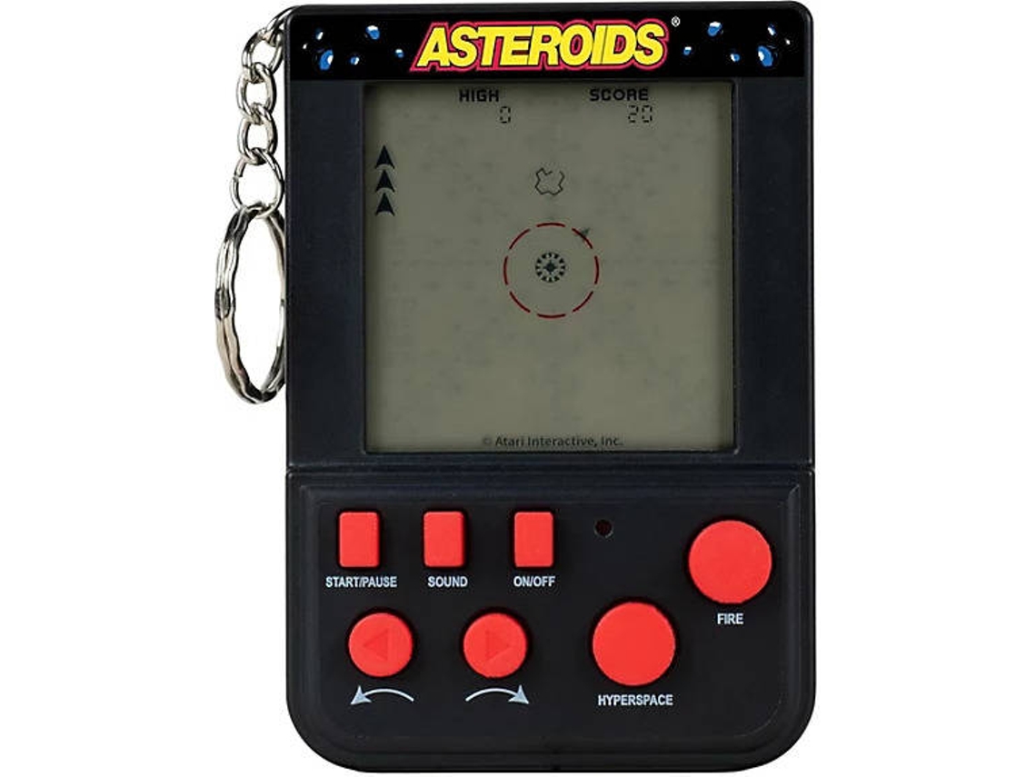 Porta-Chaves FIZZ CREATIONS Asteroids Arcade com Ecrã LCD