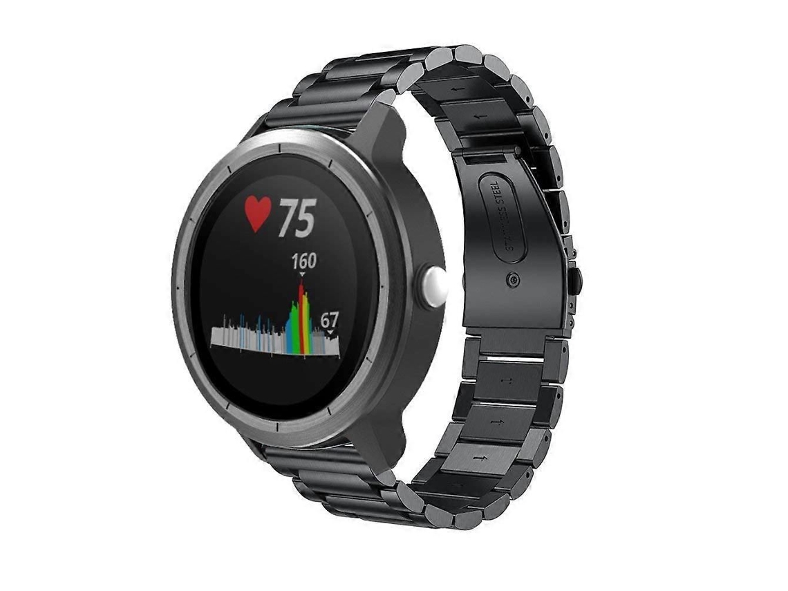 Pulseira De Aço Inoxidável Para Smartwatch Compatível Com Garmin 3