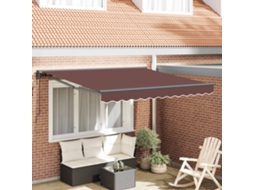 Vidaxl Estrutura De Toldo Castanho 300 X 250 Cm