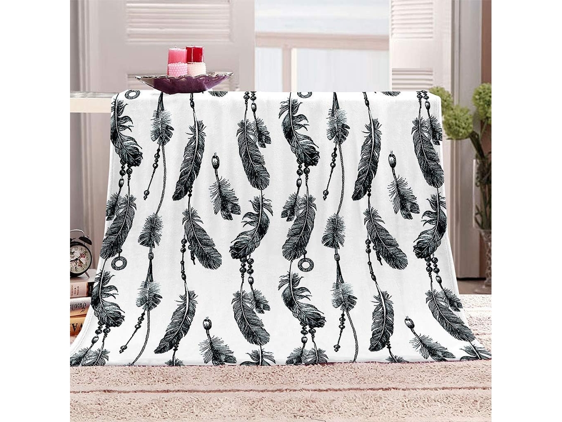 Manta de Microfibra Fansu Flanela Macia e Fofa 3d para Cama Sofá Ou Se Manter Aquecido no Inverno 150x130cm, M