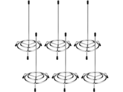 Perfurador De Comprovantes Restaurante, Porta Recibos Com 6 Peças, Suporte Espiral Pedidos, Contas, Anotações Em