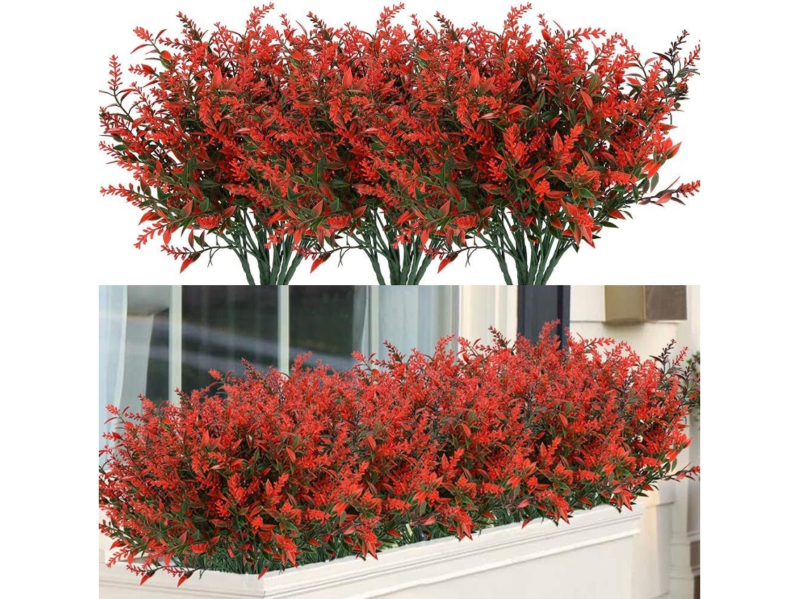 Lavanda Artificial para Exterior Vermelha AQUAFORGE