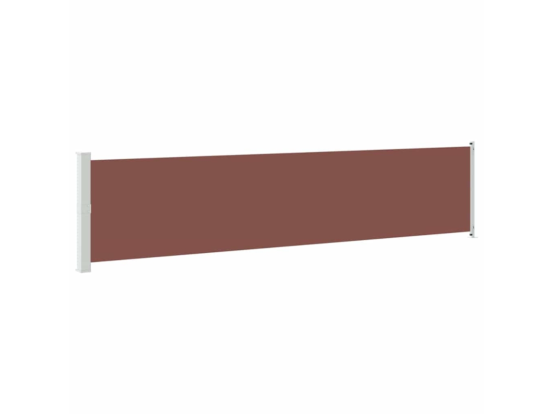 Conjunto 1 Toldo Lateral Vidaxl Marrom Tecido (600 Cm)