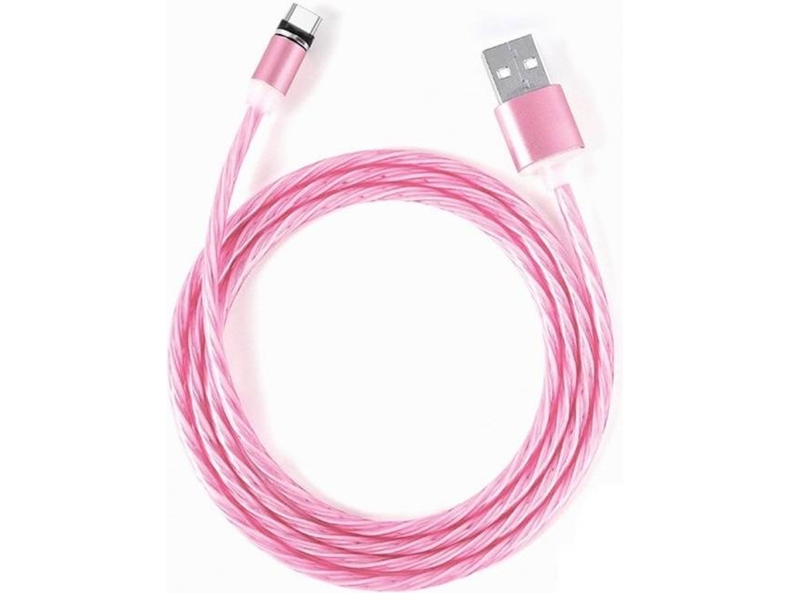 Cabo CYOO 3120984 (USB - USB-C - Rosa)