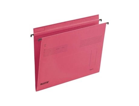 Pasta suspensa Leitz Série 18, A4, abertura lateral, vermelha. Para o mercado DLA Ch 25 peças Esselte Leitz (1815 00 25)