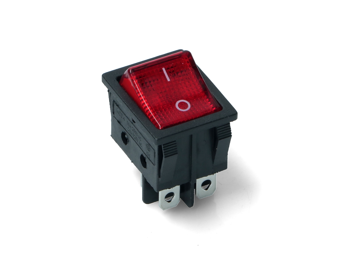 Interruptor Bipolar Luminoso Vermelho 16a para Máquina de Lavar Roupa Swt730un
