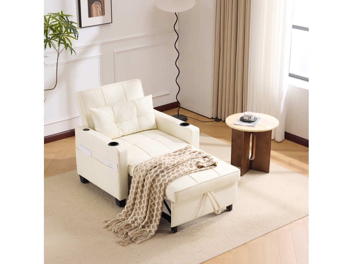 Sofá-cama 3-em-1, Porta-copos, Usb, Pequenos Espaços.-kd