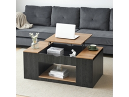 Wf311892aaz) Mesa De Centro Com Função De Elevação - 109,5cm, Estrutura Cinza, Design Estiloso, Espaço Para Armazenamento Sob A Mesa-hw