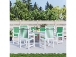 Vidaxl Almofadões Lombares P/ Cadeiras De Jardim 6pcs Oxford Verde