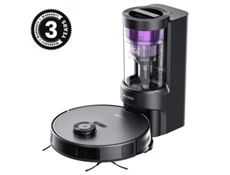 Aspirador Robot Eureka E10s Estação Autoesvaziadora Sucção De 4000pa Navegação Lidar 180min Autonomia Controle Por App Ideal Para Cabelo De Animais