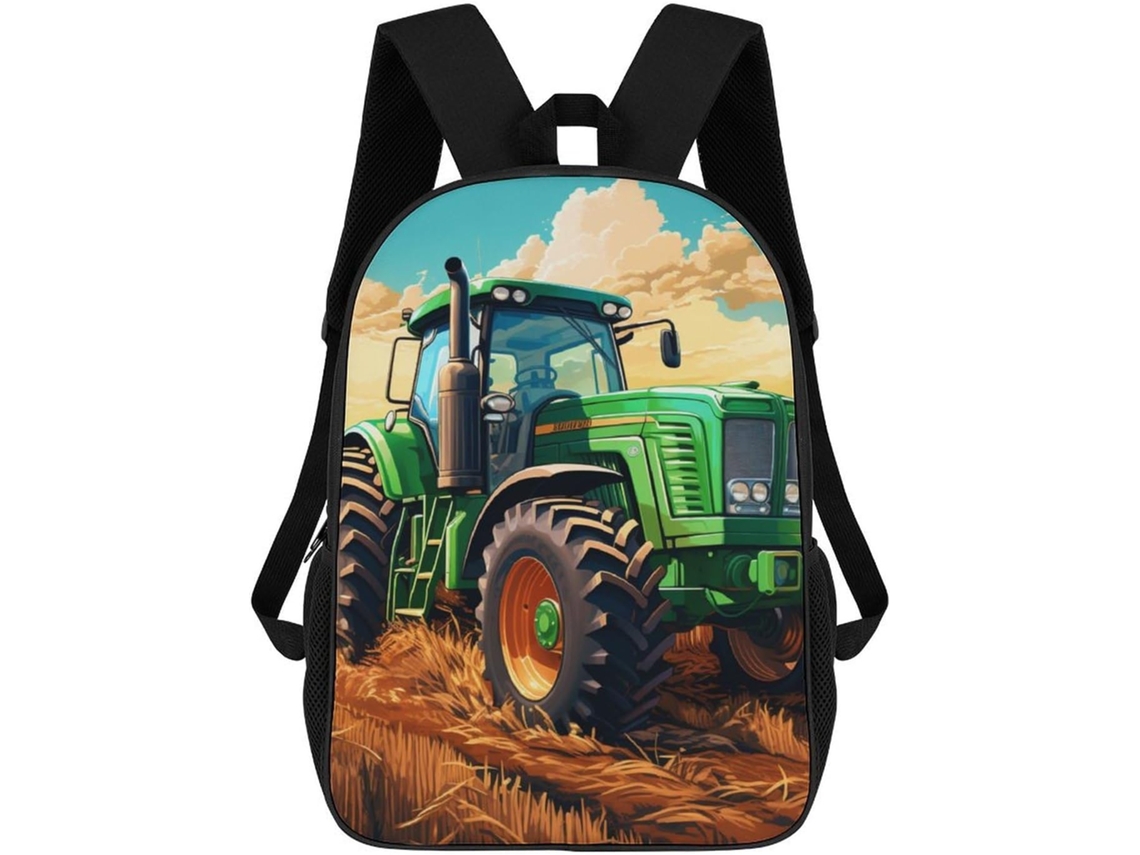 Mochilas Escolares Com Estampa Trator Em 3d Para Meninos Meninas, Mochila Personalizada, Escolar O Ensino