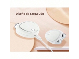 Massageador Facial De Microcorrente (branco), Material Abs, Fonte De Alimentação Recarregável
