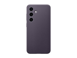 Capa de Pele Vegan para SAMSUNG Galaxy S24 Preto Púrpura