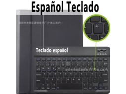 Capa Com Teclado Para Tablet Lurelia, Compatível Com Redmi Pad 2 2025 (espanhol, Azul, Teclado Bluetooth