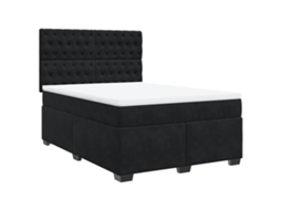 Box Spring Bed, Box Spring Beds Vidaxl Preto Veludo (140 X 200 Cm)