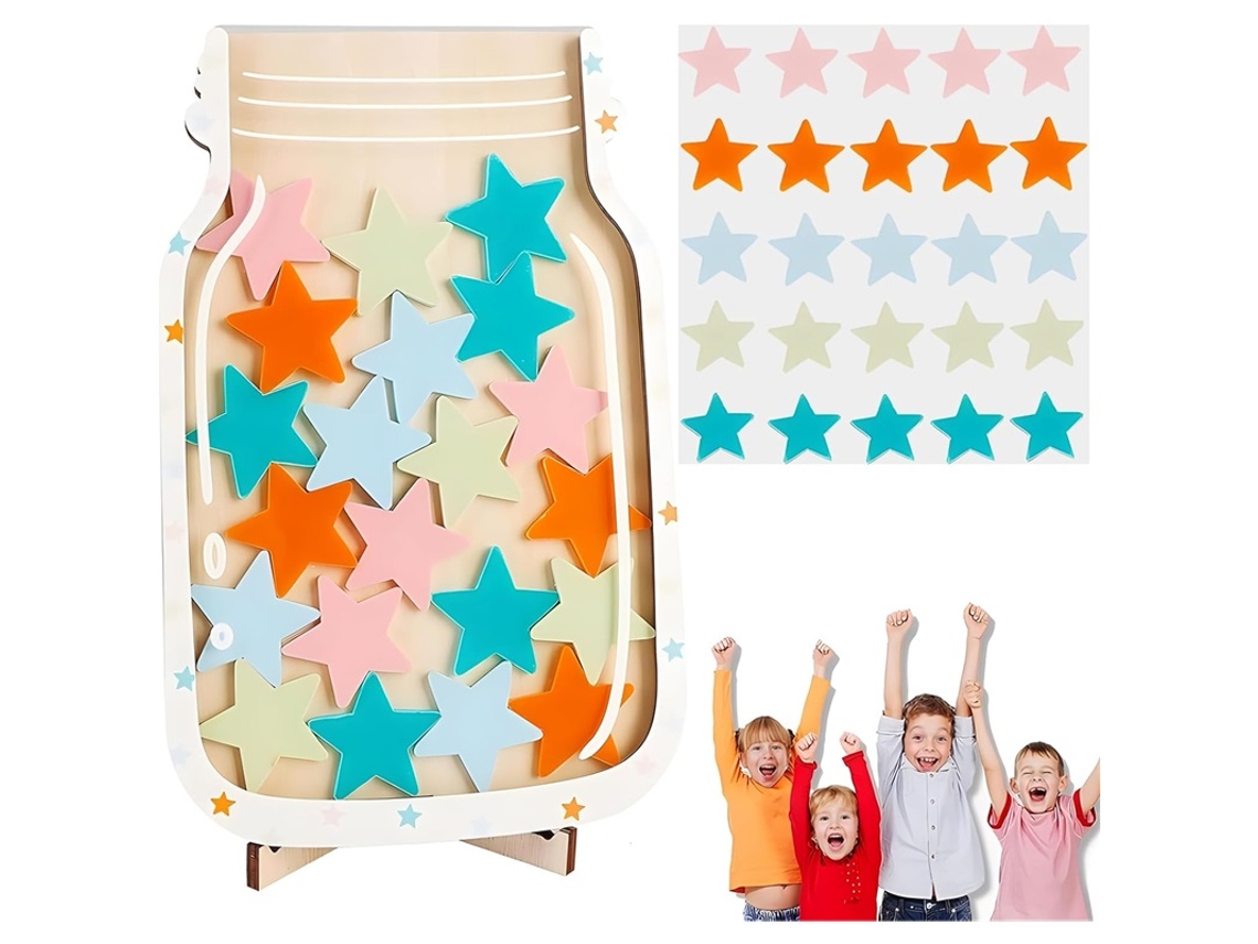 Potes Magnéticos Estrela Recompensas Infantis Sala Aula 25pcs