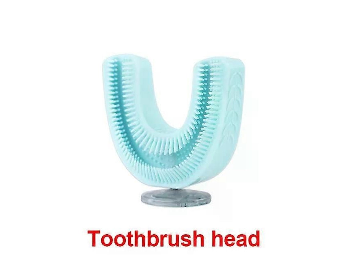 Crianças Escova de Dentes Elétrica 360 Graus Automática Usb Limpa Limpeza Silicone Criança Inteligente em Forma U GOKOCO