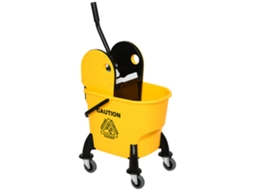 Carrinho de Limpeza com Balde e Dispositivo de Torção 26l,amarelo,44x36x90cm BTFORUS