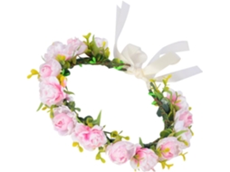 Tiara De Casamento Leve E Confortável Com Flores Artificiais Em Ferro, Acessório.