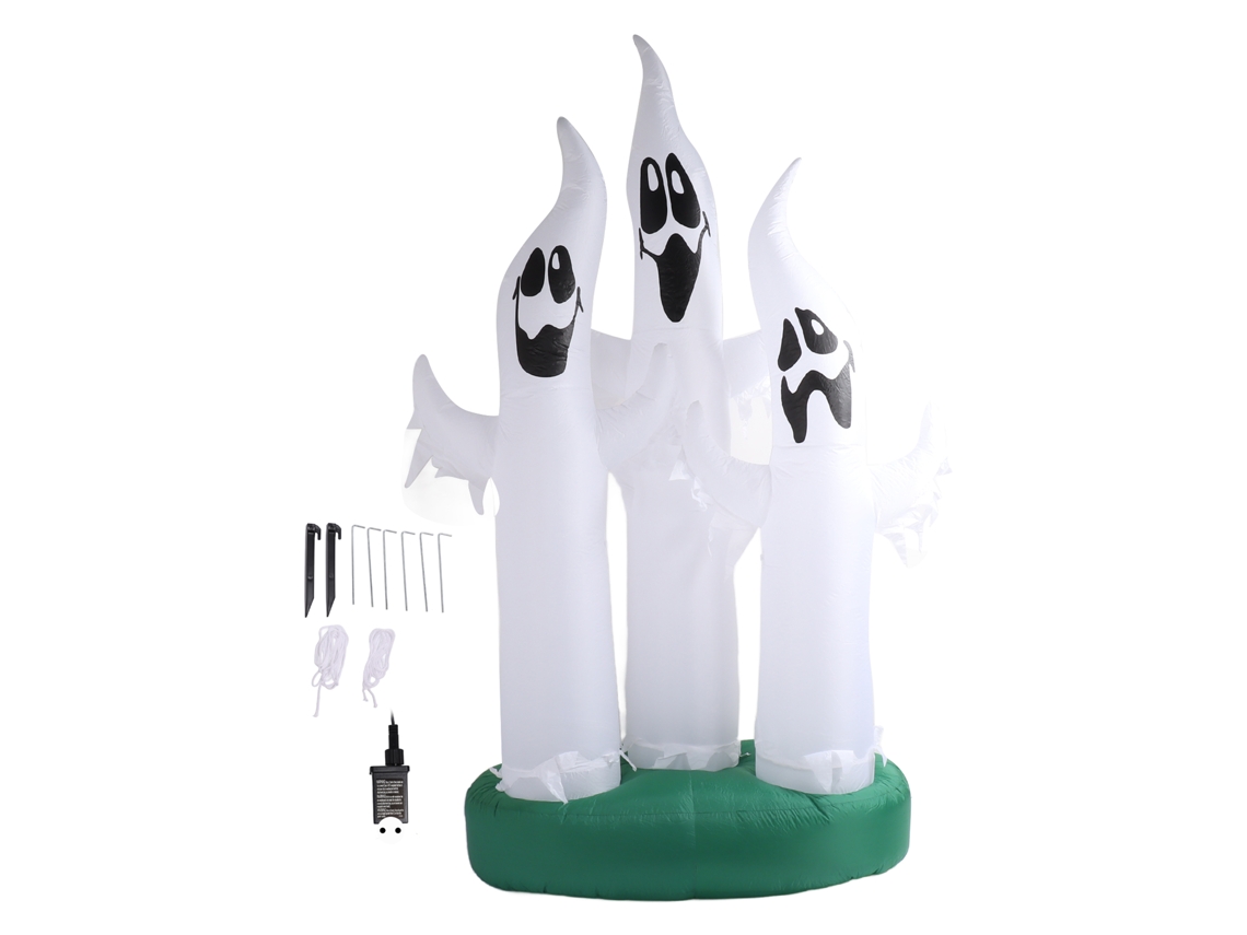 Halloween Fantasmas Infláveis 10ft Luz Led Jardim LAXISCREED