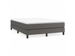 Box Spring Bed Frame, Box Spring Bed Frames Vidaxl Cinzeto Couro Artificial (140 X 200 Cm)
