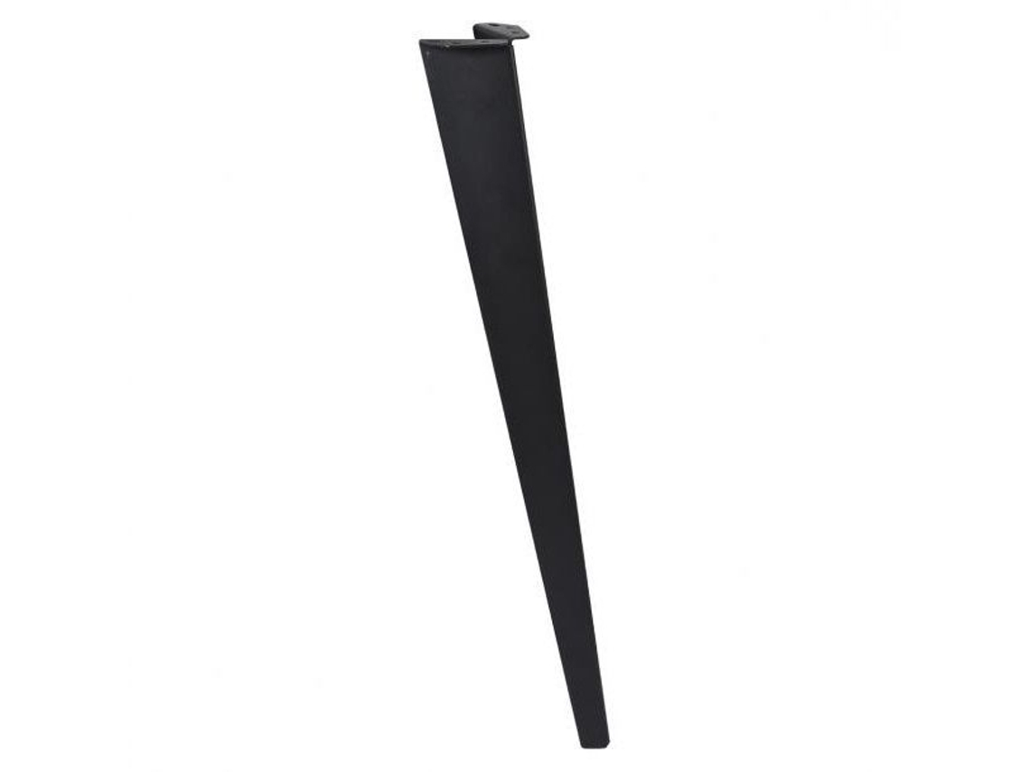 Pé de Mesa em Aço Preto Moderno 72 Cm Por Peça WOVAR