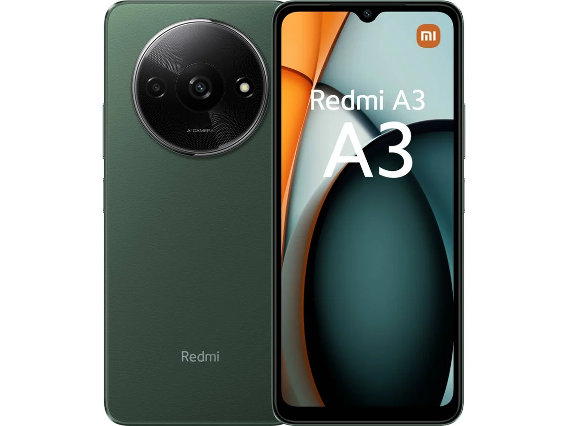 Smartphone XIAOMI Redmi A3 (6.71'' - 4 GB - 128 GB - Verde)